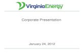 Corporate Presentation · 2012. 1. 25. · Opportunity to invest alongside sophisticated natural resource investors Reduce foreign nuclear energy dependence and stimulate local economy