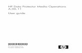 HP Data Protector Media Operations user guide · HP Media Operations provides three guides, together with context-sensitive (F1) Help and Help Topics for Windows platforms. The guides