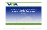Virginia 9-1-1 Services Board PSAP Grant Program FY21...FY 21 PSAP GRANT PROGRAM GUIDELINES - DRAFT PAGE 6 of the PSAP Grant Guidelines will function differently. This document provides