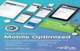 Nexus EHR is now Mobile Optimized · From your smart phone to tablet, Nexus EHR is tailored-ﬁt to be more accessible and easy for you to manage your commonly used functions in Nexus