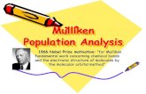 Mulliken Population Analysis - TAUephraim/Mulliken analysis.pdfanalysis example : C 2 H 2 • CΞC bonding. There are two π orbitals composed of two 2p x and two 2p y atomic orbitals