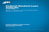 Federal Student Loan Defaults - ERIC · on their student loans.6 Failure to make payments also does not automat-ically mean a borrower will default. Borrowers can request a deferment