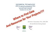 GEOSPATIAL TECHNOLOGY *** A virtual workshop · 2020. 10. 5. · Demetrio P. Zourarakis, Ph.D., GISP, CMS GIS and Remote Sensing Analyst GEOSPATIAL TECHNOLOGY *** A virtual workshop