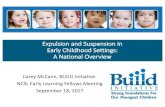 Expulsion and Suspension in Early Childhood Settings: A ...Suspension? •Suspension and expulsion are stressful and negative experiences that can impact child outcomes •Expulsion