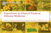 Experience in Clinical Trials of Chinese Medicine · Experience in Clinical Trials of Chinese Medicine . 6 Functional Units Major Activities Corporate Services & ... Statistical testing