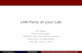 LAN-Party at your Lab© 2017 Easics NV – FPGA for real CONFIDENTIAL -time data processing (eabeurs.nl) June 1, 2017 LAN-Party at your Lab Jan Zegers Geert Verbruggen FPGA ...