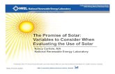 Promise of Solar: Variables to Consider When Evaluating .../67531/metadc... · Xcel Solar*Rewards Program • CO statute requires solar resource acquisitions from 2006 – 2020 (20%