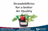 New StrawbAIRries for a better Air Quality · 2018. 9. 24. · 1 INSPIRE Conference 2018 September 21, 2018, Antwerp StrawbAIRries for a better Air Quality Roeland SAMSON roeland.samson@uantwerpen.be