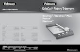 SafeCut Rotary Tr immers - Fellowes 403350_3L.pdf · Australia + 1-800-33-11-77 Canada + 1-800-665-4339 Europe 00-800-1810-1810 ... slide carriage along until reaching the end of