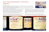 an Australian wines age?wine95com.ipage.com/2018WR/Can Australian wines age... · an Australian wines age? By John Taylor For example I recently opened a bottle of New Zealand Pinot