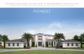 Chain Du Lac - Element · MODERN ESTATE SITED ON ONE ACRE IN WINDERMERE'S CHAINE DU LAC 6 Bedrooms, 6 Full and 1 Half Baths | 6,814 Square Feet | Game Room | Theatre | Guest House