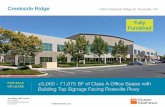 Creekside Ridge · 2018. 9. 18. · kiddermathews.com ±5,000 - 71,075 SF of Class A Office Space with Building Top Signage Facing Roseville Pkwy. FOR SALE OR LEASE. Creekside Ridge.