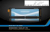 Pad-Ex 01 DZ2 WINDOWS TABLET PC - atexshop.com comm-co.pdfPad-Ex ® 01 Certified for hazardous areas IP64 GPS. 3 11.6“ WIDESCREEN DISPLAY ... • 5MP Auto Focus Camera with LED Flash
