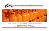 LEGAL AND TAX CONSIDERATIONS WHEN INVESTING IN …For LPG-related investments, the following restrictions still apply: Import, export, transport, storage, distribution and sale of