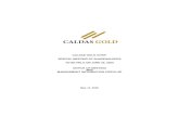 CALDAS GOLD CORP. SPECIAL MEETING OF SHAREHOLDERS TO … · 2020. 5. 28. · CALDAS GOLD CORP. 401 Bay Street, Suite 2400 Toronto, ON M5H 2Y4 NOTICE OF SPECIAL MEETING OF SHAREHOLDERS