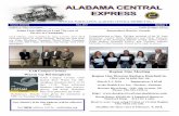 ALABAMA CENTRAL EXPRESS · Volume XXXXVIX FALL 2017 Selma Club Officers to Lead 71st year of ... plaque from 2015-16 Governor Emily Hodges and Past Governor Dee Hutsler. Leola Smith