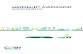 MATERIALITY ASSESSMENT - Energy from waste by Cory ... · ‘Cory Riverside Energy’ is the trading name for each of the Cory Riverside Energy Group of companies comprising Cory