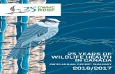WILDLIFE HEALTH IN CANADA - CWHC-RCSF · Wildlife Health Intelligence integrates processes, tools and people working together in order to turn wildlife health data into insights and