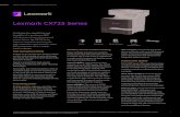 New Lexmark CX725 Series - CNET Content Solutions - English · 2016. 2. 5. · easily adjustable universal input trays let you load envelopes or media as small as A6 (4.1 x 5.8 inches)