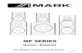 MP user manual 17 - eafg.es · MP Series (Active/Passive) - 4 - User Manual / Manual de uso 1. LIMIT INDICATOR: The Limit Indicator will blink on occasion when the built-in limiter