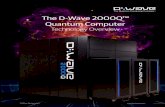 The D-Wave 2000Q™ Quantum Computer · Computation is performed by initializing the quantum processing unit (QPU) into a ground state of a known problem and annealing the system
