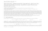 Stochastic differential equations driven by fractional ... · Bernoulli 21(1), 2015, 303–334 DOI: 10.3150/13-BEJ568 Stochastic differential equations driven by fractional Brownian