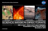 SMD in Brief -- Status and Program Highlights Presentation ...sites.nationalacademies.org/cs/groups/ssbsite/...SMD in Brief -- Status and Program Highlights Presentation to Space Studies