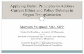 Applying Bahá'í Principles to Address Current Ethics and ...bahai-library.com/pdf/v/valapour_ethics_organ_transplant.pdfOrgan Transplantation: 2010 WHO Global Activity Estimates