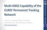Multi-GNSS Capability of the OF BELGIUM EUREF Permanent ...observables extracted from rinex 3 receiver type carrier phase signals e1 e5a e6 e5b e5a+b tps net-g5 l1b l5i l6b l7i l8q