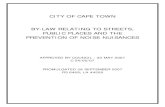 CITY OF CAPE TOWN BY-LAW RELATING TO STREETS, PUBLIC ...resource.capetown.gov.za/documentcentre/Documents/Bylaws and p… · CITY OF CAPE TOWN BY-LAW RELATING TO STREETS, PUBLIC PLACES