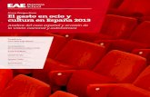 Línea Perspectivas El gasto en ocio y cultura en España 2013 · Sólo los países con altas tasas de educación y con altas tasas de cultura son capaces de generar crecimiento económico