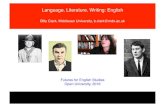 Language, Literature, Writing: English · Integrating English Our work on the Integrating English project also aims to support this view through research projects, reports, CPD workshops