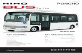PONCHO - hino.com.au · PONCHO 4 x 2 3 years or 100,000km 4 years or 100,000km 36 months Battery warranty – 12 months from date of delivery Genuine parts or accessories warranty