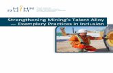 Strengthening Mining’s Talent Alloy ― Exemplary Practices ......Engineers and Technologists Integration Program (ETIP): Optimizing the Skills of Experienced Inte rnationally Trained