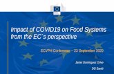Impact of COVID19 on Food Systems from the EC´s perspective · markets from price increases Food import countries reduce tariffs (concerned about ... • New technologies can tackle