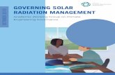 GOVERNING SOLAR RADIATION MANAGEMENTceassessment.org/wp-content/uploads/2018/10/AWG...• Arunabha Ghosh, Council on Energy, Environment and Water • Clare Heyward, University of