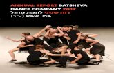 annual report BatSheva לוחמ תקהל יתנש חוד )ר״ע( עבש-תב · Italy - Amalfi coast - 1 performance, Decadance. Poland - 4 performances, Last Work & Venezuela Dancers