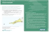 Cornwall · Cornwall Cornwall at a glance The health of people in Cornwall is generally better than the England average. Deprivation is lower than average, however 19,210 children