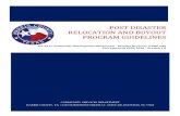 New Post Disaster Relocation and Buyout Program Guidelines · 2020. 8. 6. · Post Disaster Relocation and Buyout Program Guidelines Version 1.0 0 . COMMUNITY SERVICES DEPARTMENT
