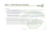 May 1, 2018 Steward Update - EPRA | ARPE | Electronic ... · SK Electronic White Boards with Display Display Devices 4 Obligated as of May 1, 2018 Desktop scanners Desktop Printers,