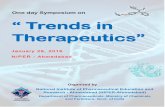One day Symposium on “ Trends in Therapeutics” · 2016. 1. 20. · One day Symposium on “ Trends in Therapeutics” January 29, 2016 NIPER - Ahmedabad National Institute of