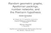 Random geometric graphs, Apollonian packings, number ... · Random geometric graphs, Apollonian packings, number networks, and the Riemann hypothesis Dmitri Krioukov NU M. Kitsak
