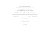 in Criminological Research - DiVA portal626354/FULLTEXT01.pdf · criminological research is discussed in relation to the frequent misin-terpretations of statistical results and methods.