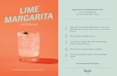 COCKTAIL KIT - storage.googleapis.com · Pour the Earls Margarita Mix and El Jimador Blanco Tequila overtop of the ice. Stir well to mix all that goodness in together. Garnish your