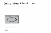 Washing Machine - Bekodownload.beko.com/Download.UsageManualsBeko/ES/en... · This section contains safety instructions that will help protect from risk of personal injury or property