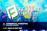 VOLUME 1 BENEFITS OF STREET TEAMS X Non permitted experiential marketing campaigns led by brand ambassadors