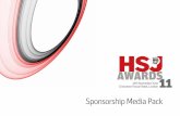Sponsorship Media Pack - HSJ · l The sponsor’s name will be engraved on the trophy for their category. l The sponsor’s logo will feature on the certificates for their category.