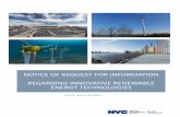 Notice of request for information regarding innovatIVE ... · focused on advancing innovative renewable energy technologies. Demonstration projects will be fully funded by the City