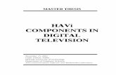 HAVi COMPONENTS IN DIGITAL TELEVISION · Universidad: Helsinki University of Technology Laboratorio: Telecommunications Software and Multimedia Nombre: HAVi Components in Digital