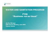 WATER AND SANITATION PROGRAMWATER AND SANITATION … · Water Reliable and sustainable access to Sanitation Reliable and sustainable access to safe mgt of Hygiene Improved and sustained
